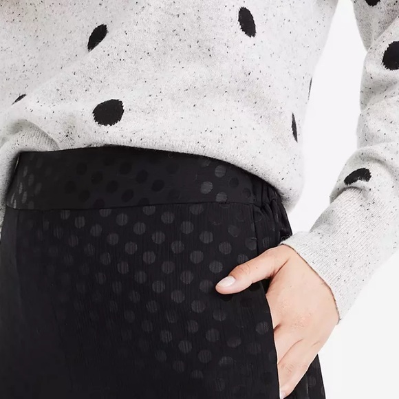 Madewell Drapey Jacquard Huston Pull-On Crop Pants - Picture 3 of 12